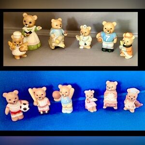 Vintage Homco International Porcelain Home
Interior Teddy Bear Figurines